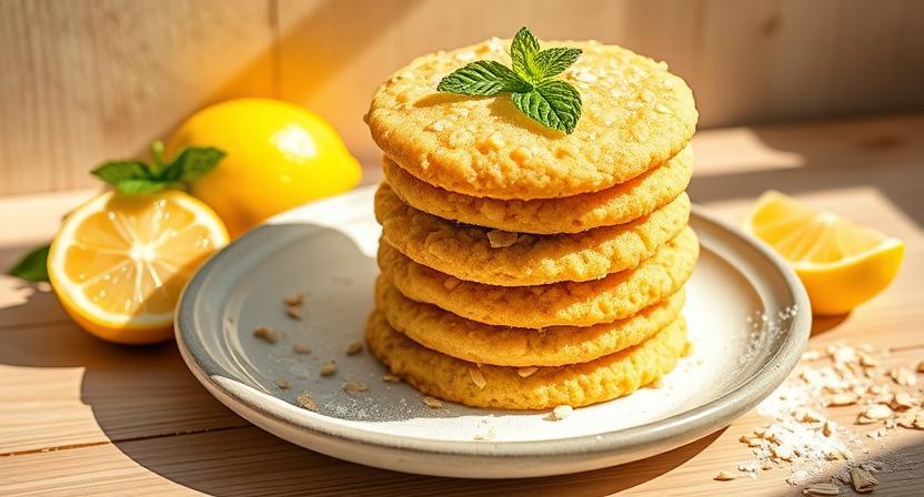 Zesty Lemon Oatmeal No-Bake Cookies: A Bright & Easy Treat