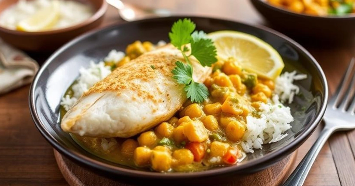 Nutrition Information (per serving): Calories: 320 kcal Protein: 28g Fat: 20g Saturated Fat: 12g Carbohydrates: 7g Dietary Fiber: 2g Sugars: 2g Cholesterol: 65mg Sodium: 500mg Potassium: 550mg Vitamin A: 10% DV Vitamin C: 35% DV Calcium: 6% DV Iron: 15% DV Authentic Coconut Curry Fish Jamaican Style