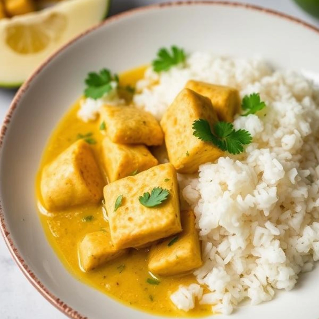 Coconut Lime Fish Curry with Jasmine Rice Stanley Tucci
