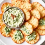 Spinach Dip Cheese Crisps Recipe 1