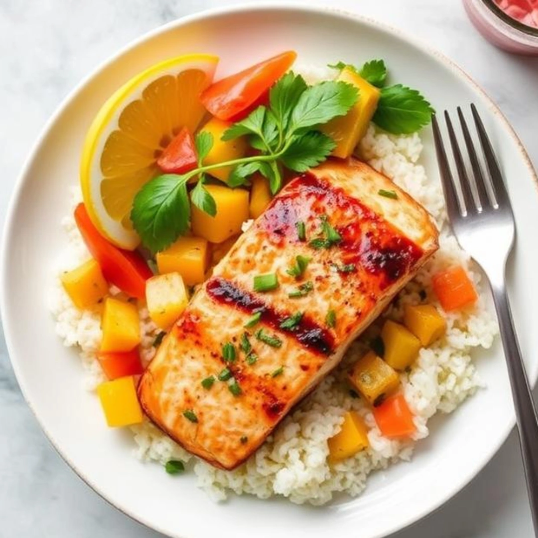 Tropical Salmon Caribbean Recipe 1