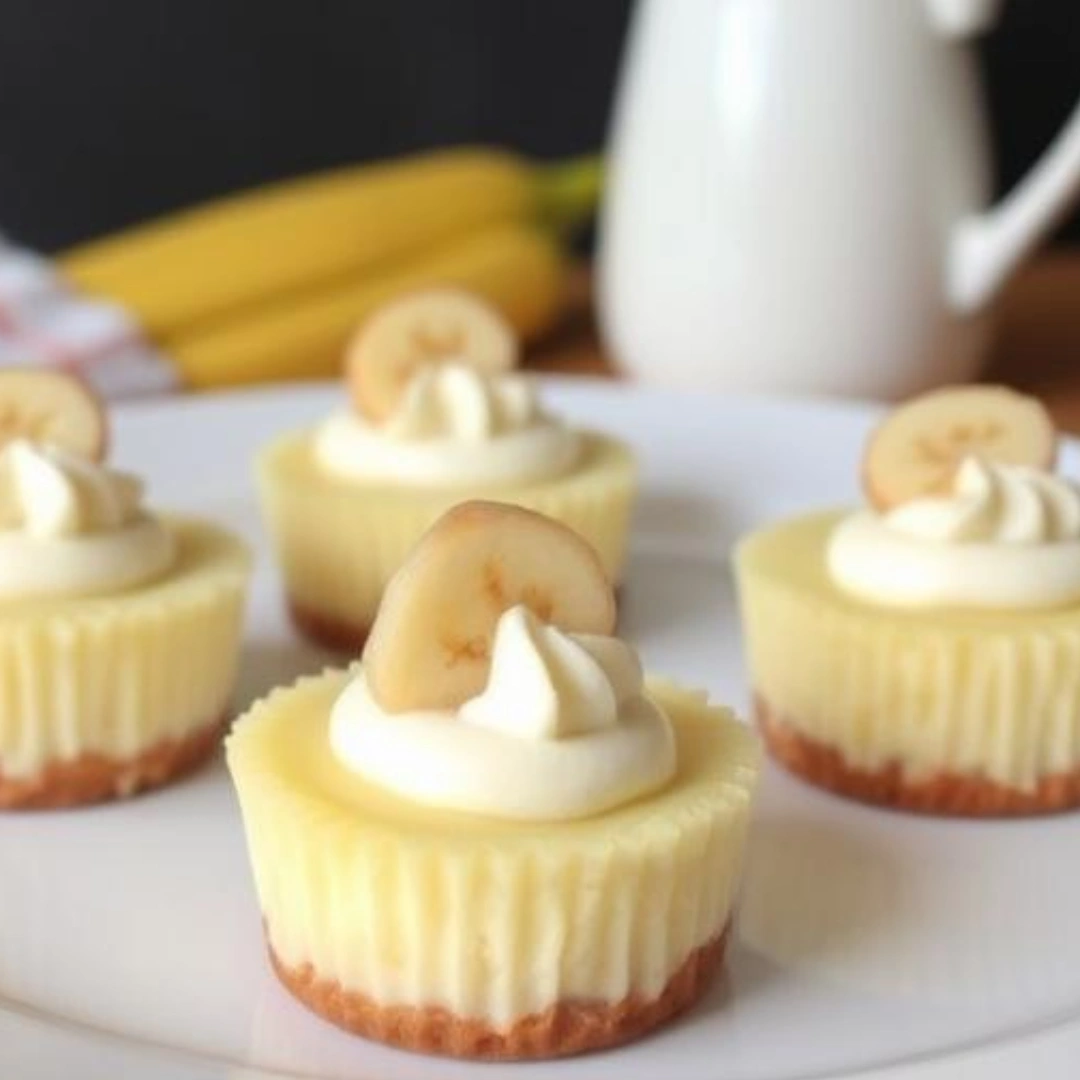 Mini Banana Pudding Cheesecakes